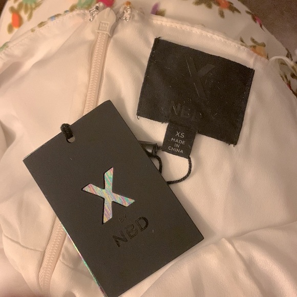 REVOLVE X by NBD Tea Time Dress in Floral Rainbow Size XS - Picture 3 of 8